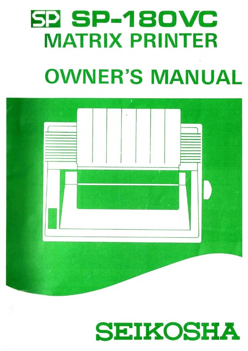 Seikosha SP-180VC owner's manual