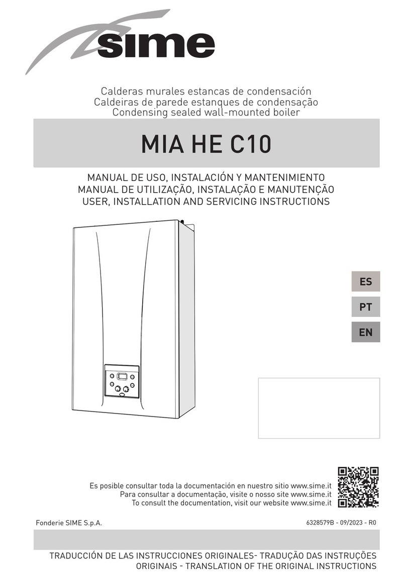 Sime MIA HE C10 User, installation and servicing instructions Sime MIA HE C10 User, installation and servicing instructions