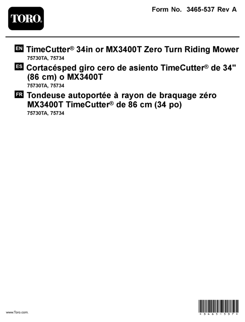 Toro TimeCutter MX3400T User manual