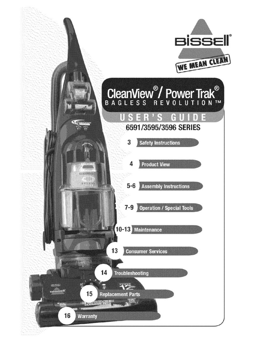 Bissell CleanView Power Trak BAGLESS REVOLUTION 6591... user guide