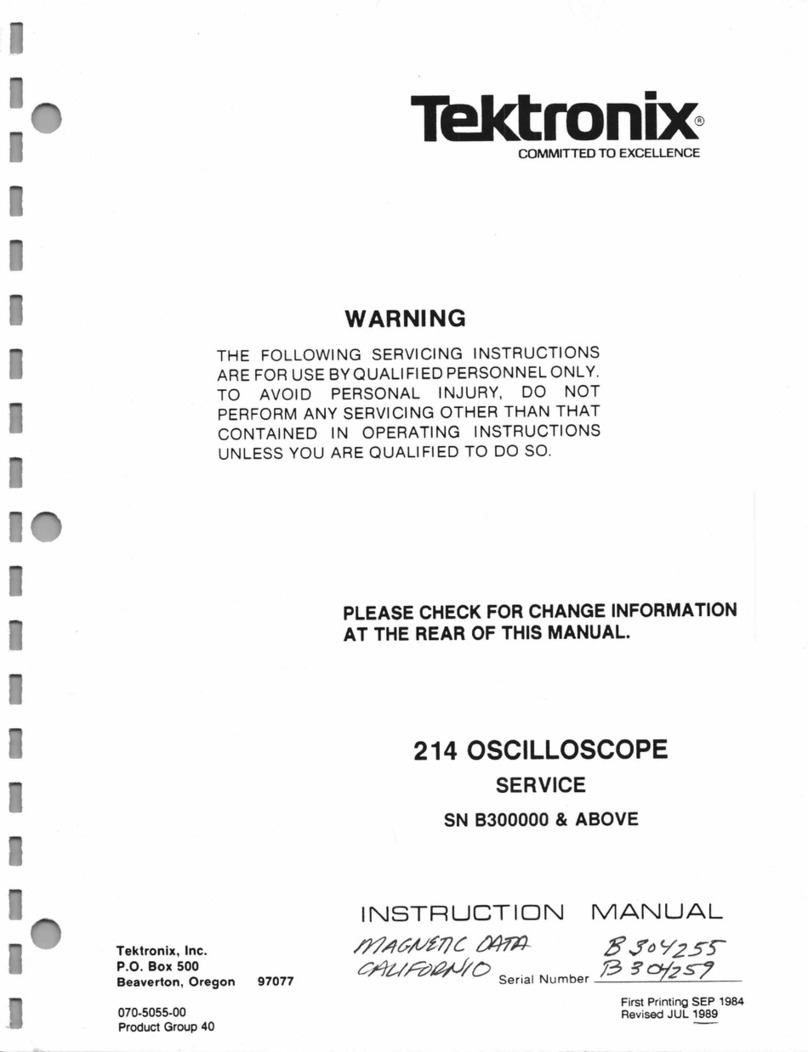 Tektronix 214 manual