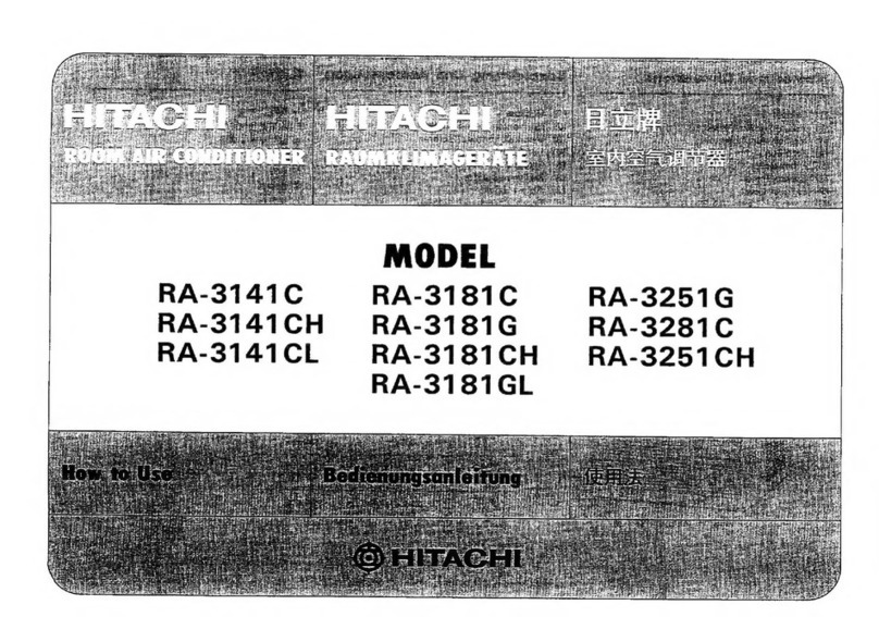 Hitachi RA-3141C Operating instructions