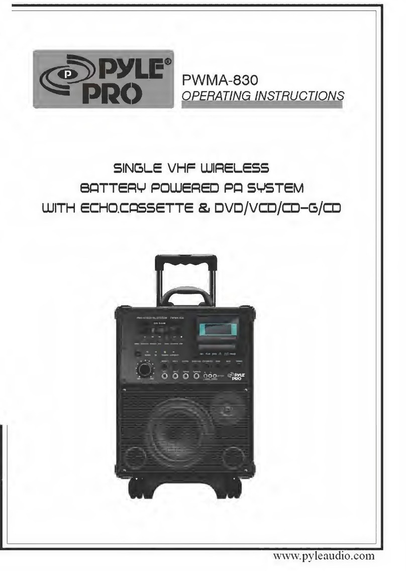 Pyle Pro PWMA-830 User manual
