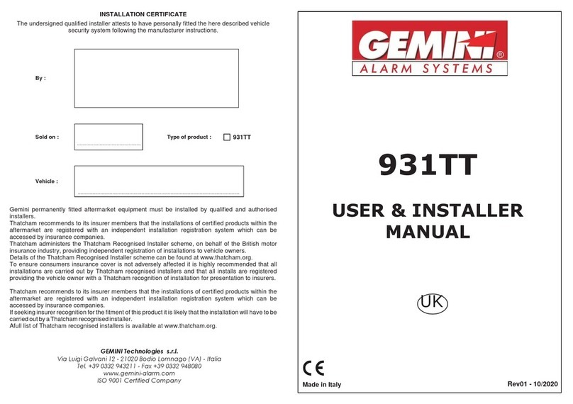 Gemini 931TT Instruction Manual