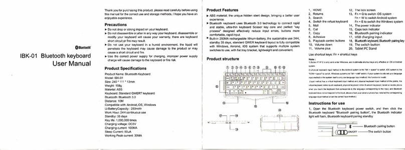 Chinavision IBK-O1 user manual