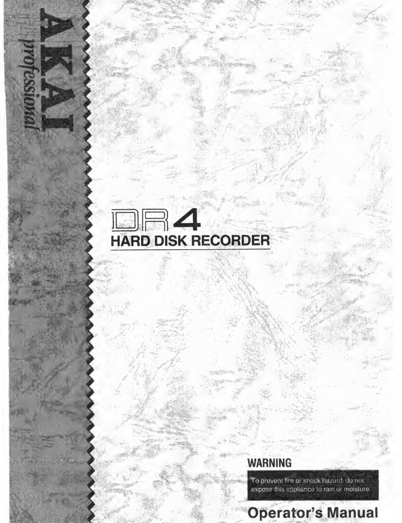 Akai DR 4 owner's manual