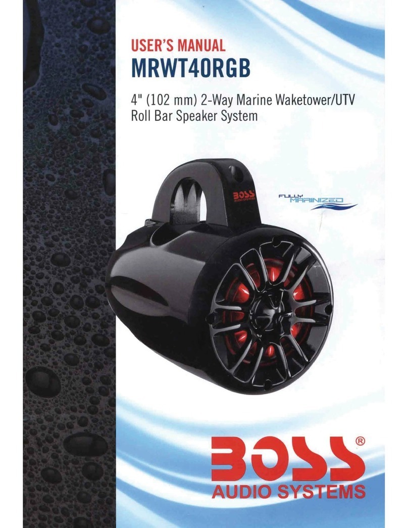Boss Audio Systems MRWT40RGB User manual Boss Audio Systems MRWT40RGB User manual