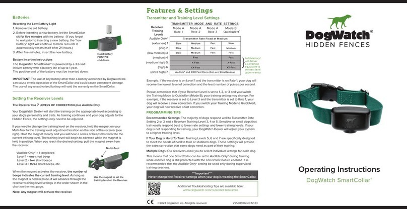 DogWatch SmartCollar operating instructions