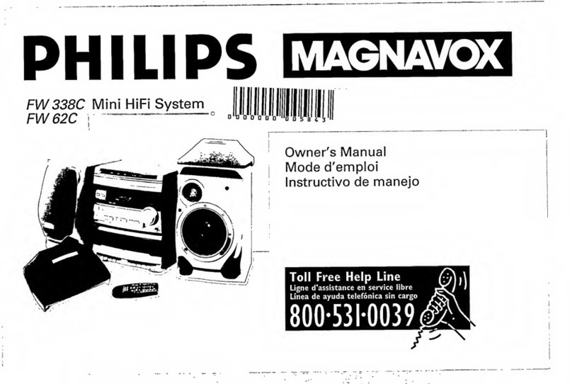 Philips Magnavox FW 338C User manual