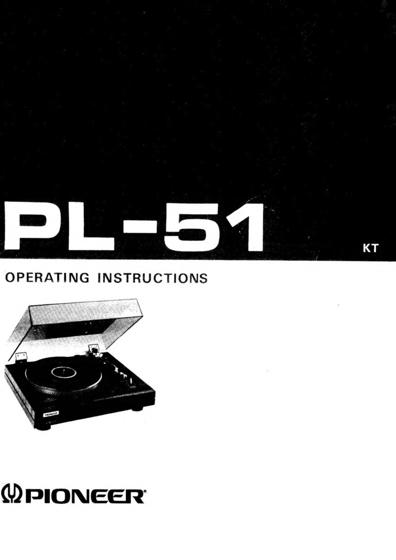 Pioneer PL-51 operating instructions
