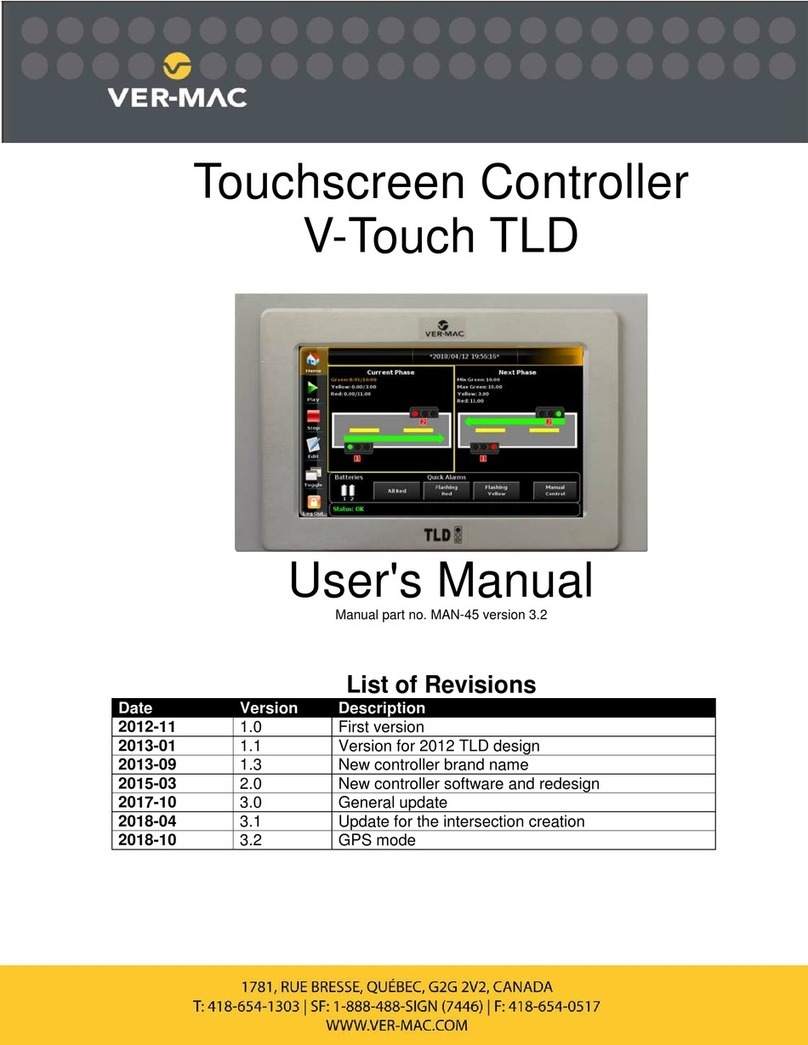 VER-MAC V-Touch TLD user manual VER-MAC V-Touch TLD user manual