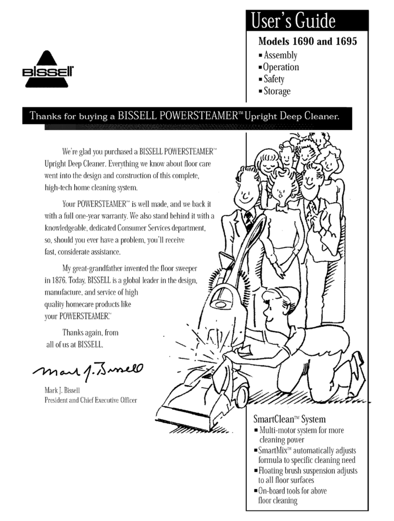 Bissell POWERSTEAMER 1690 user guide
