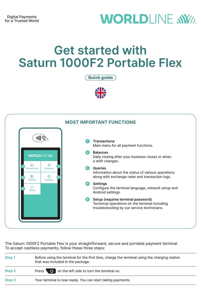 Worldline Saturn 1000F2 Portable Flex Get started