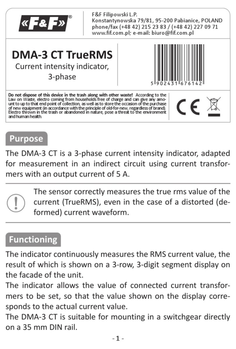 F&F DMA-3 CT TrueRMS manual