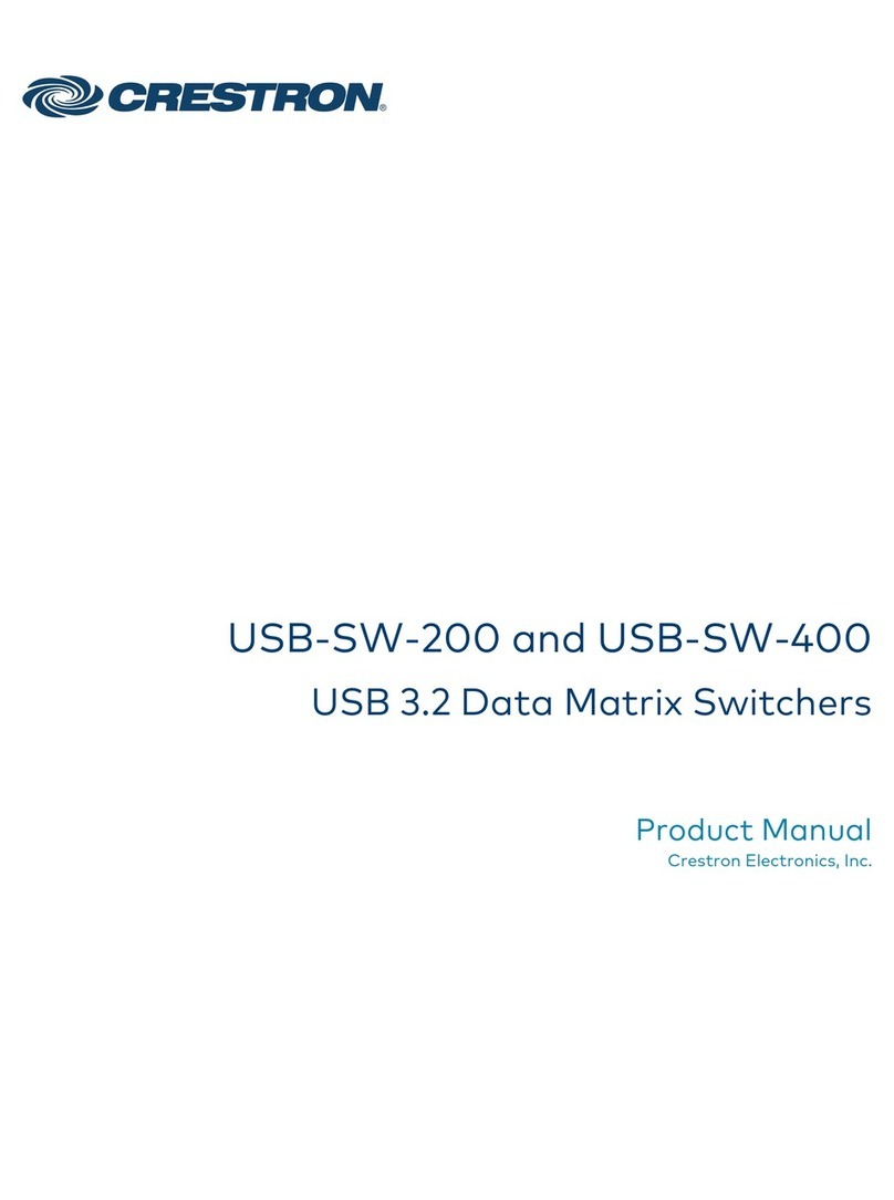 Crestron USB-SW-200 product manual