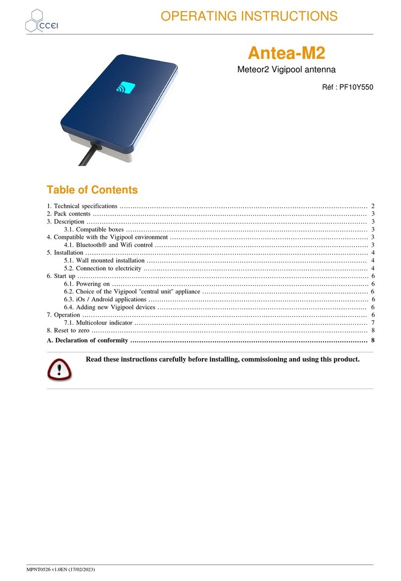 ccei Antea-M2 operating instructions