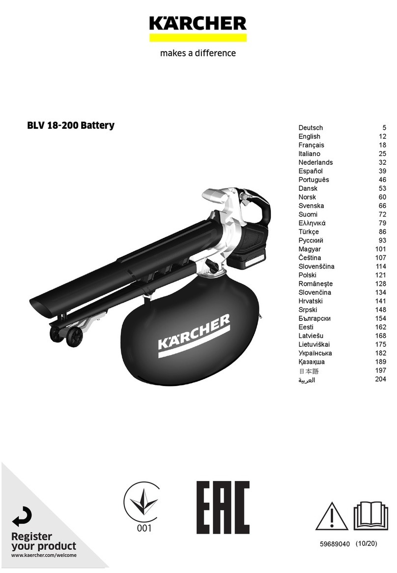 Kärcher BLV 18-200 Battery User manual