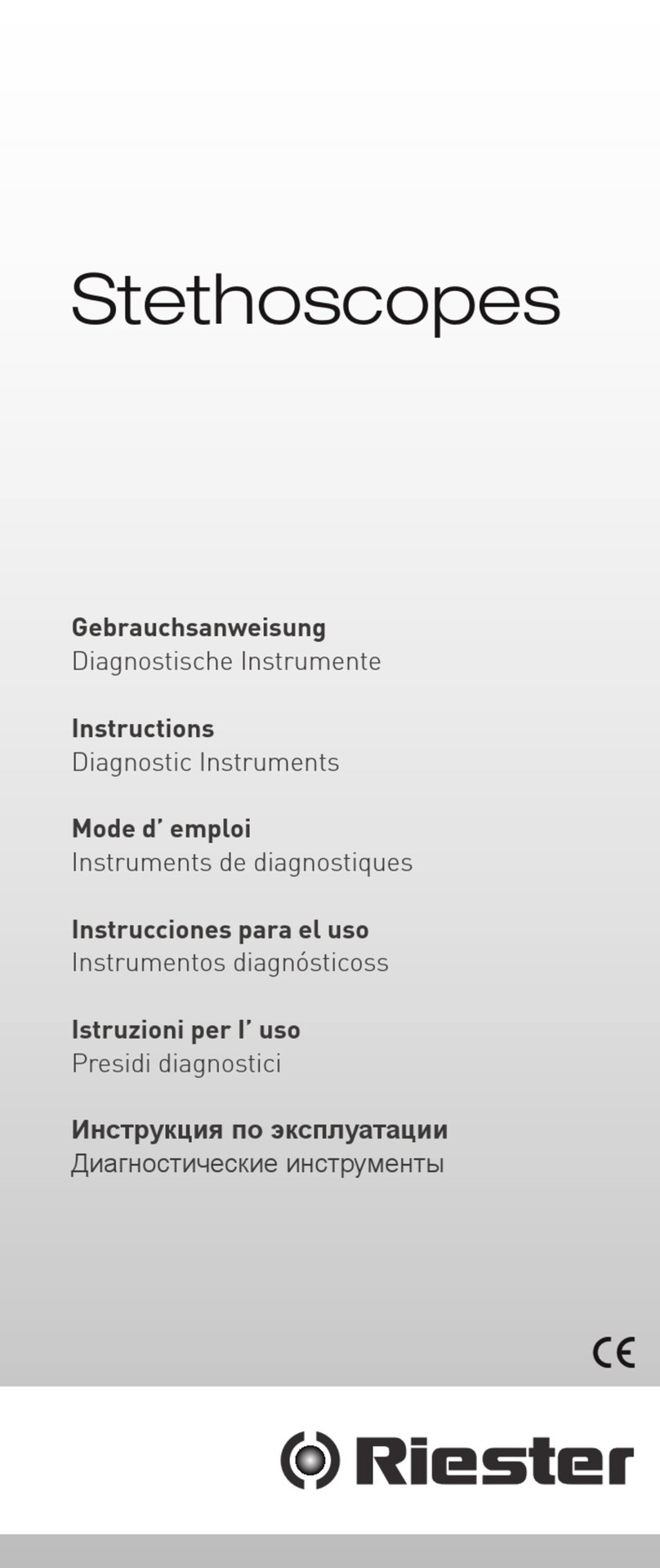 Riester Stethoscopes instructions