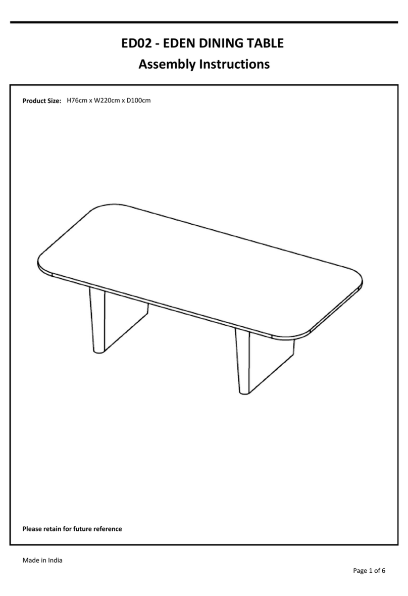 MDF EDEN ED02 Assembly instructions