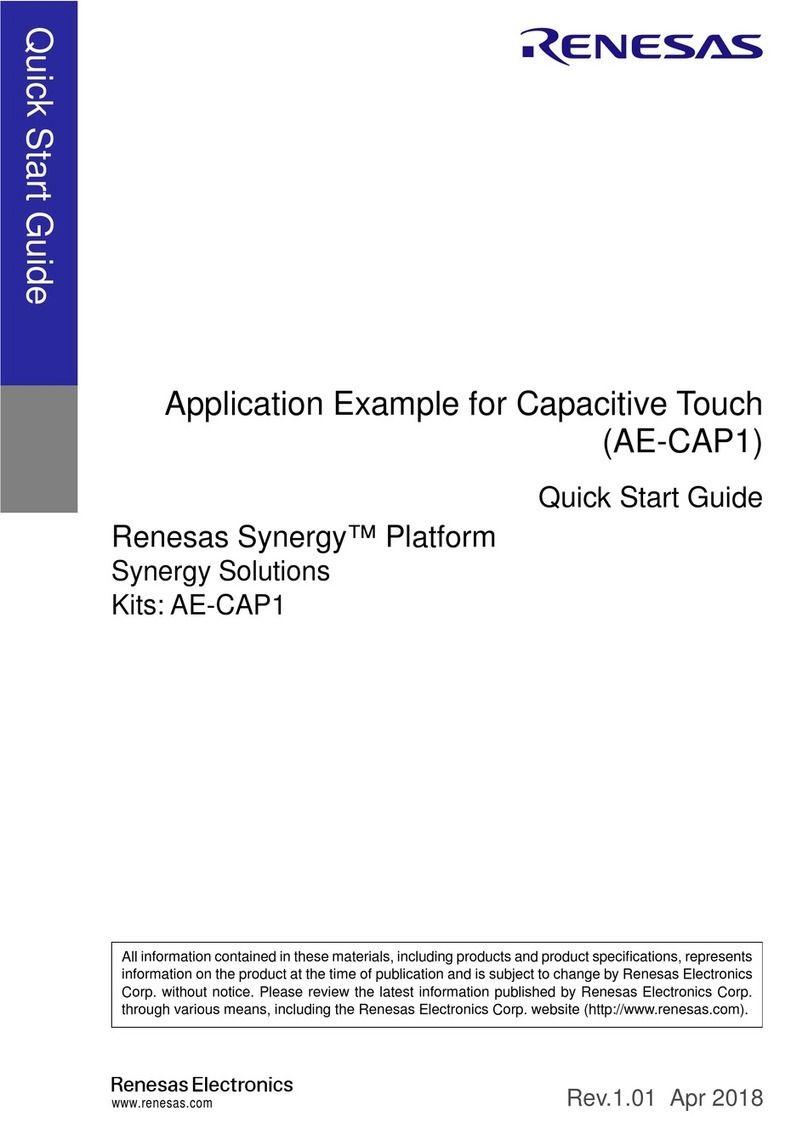 Renesas Synergy AE-CAP1 quick start guide