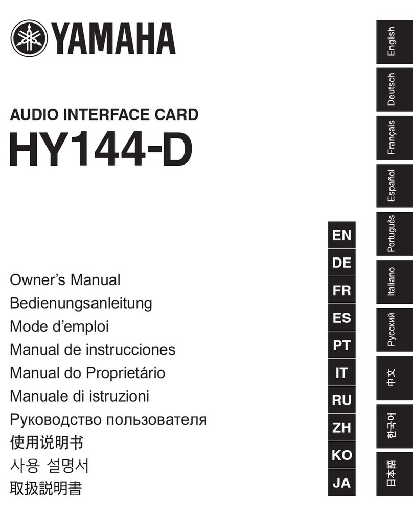 Yamaha HY144-D owner's manual