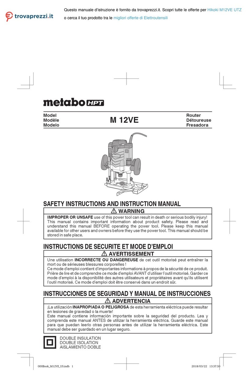Metabo HPT M 12VE Safety instructions and instruction manual
