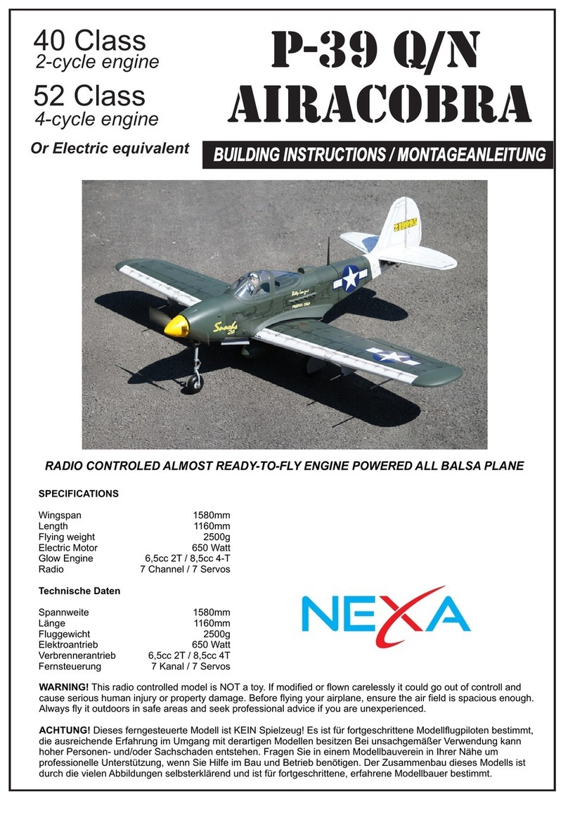 Nexa P-39 Q/N AIRACOBRA Instruction Manual