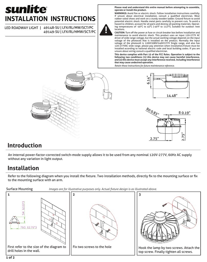 Sunlite 49148-SU installation instructions