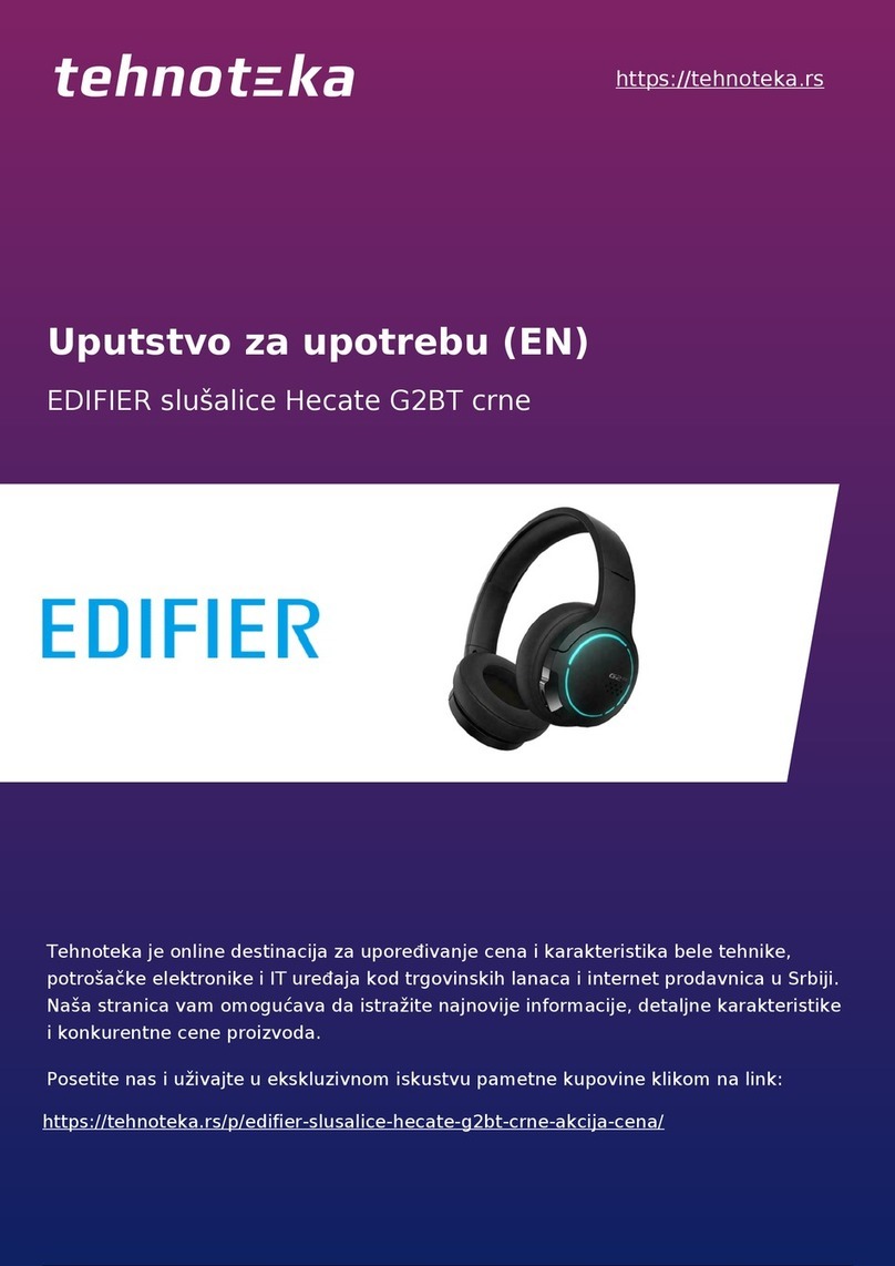 EDIFIER Hecate G2BT User manual EDIFIER Hecate G2BT User manual