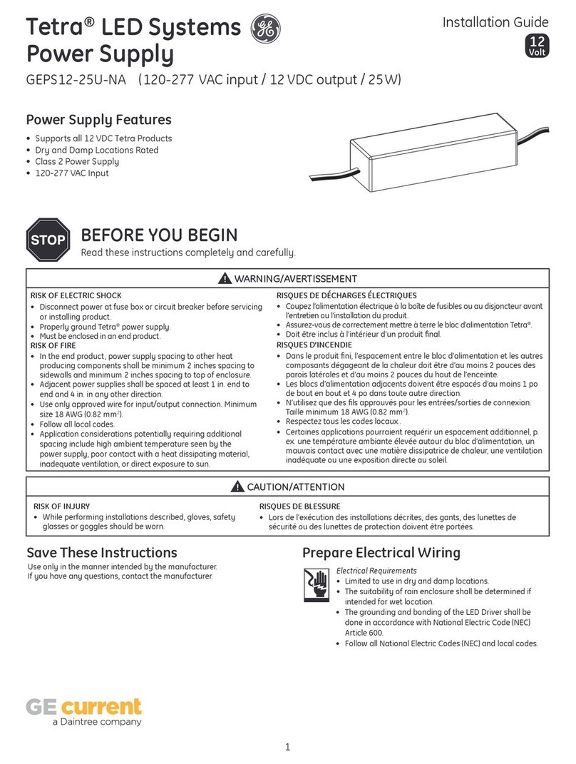 GE GEPS12-25U-NA User manual