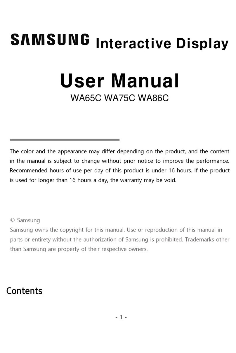 Samsung WA86C User manual