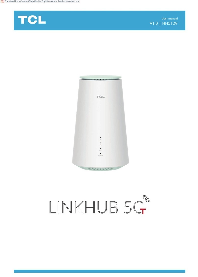 TCL HH512V user manual