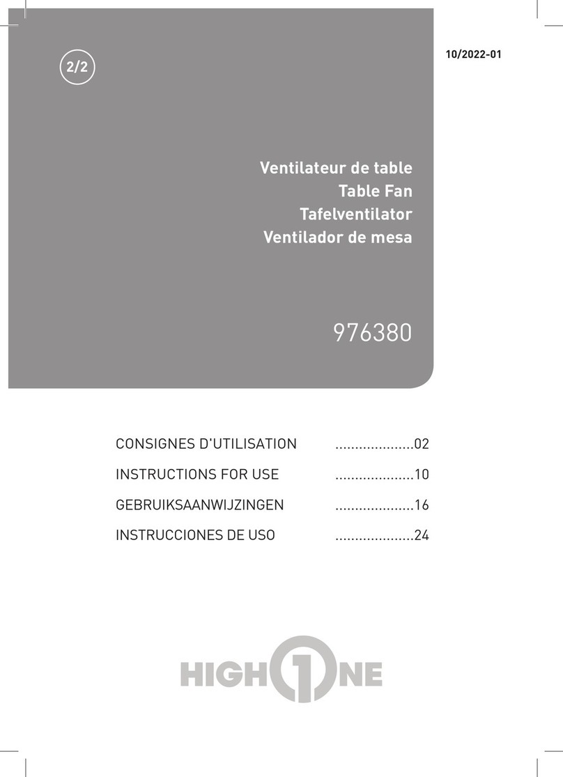 HIGH ONE 976380 User manual