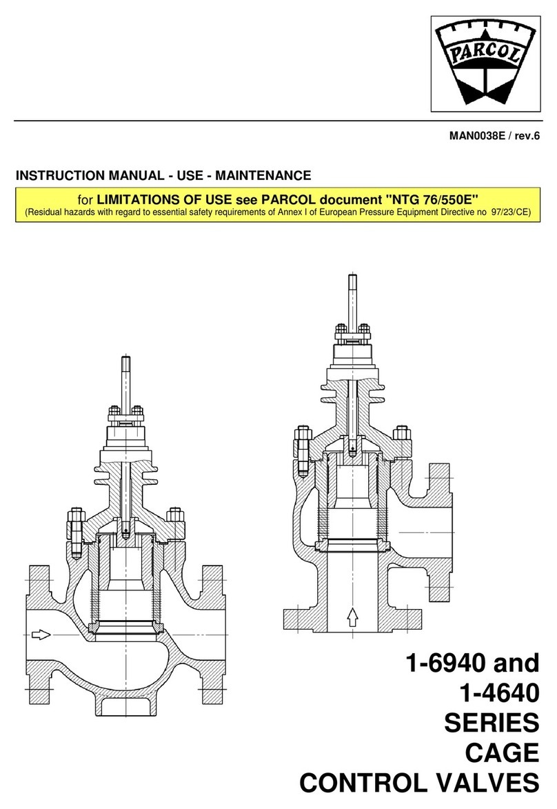 PARCOL 1-6940 Series instruction manual