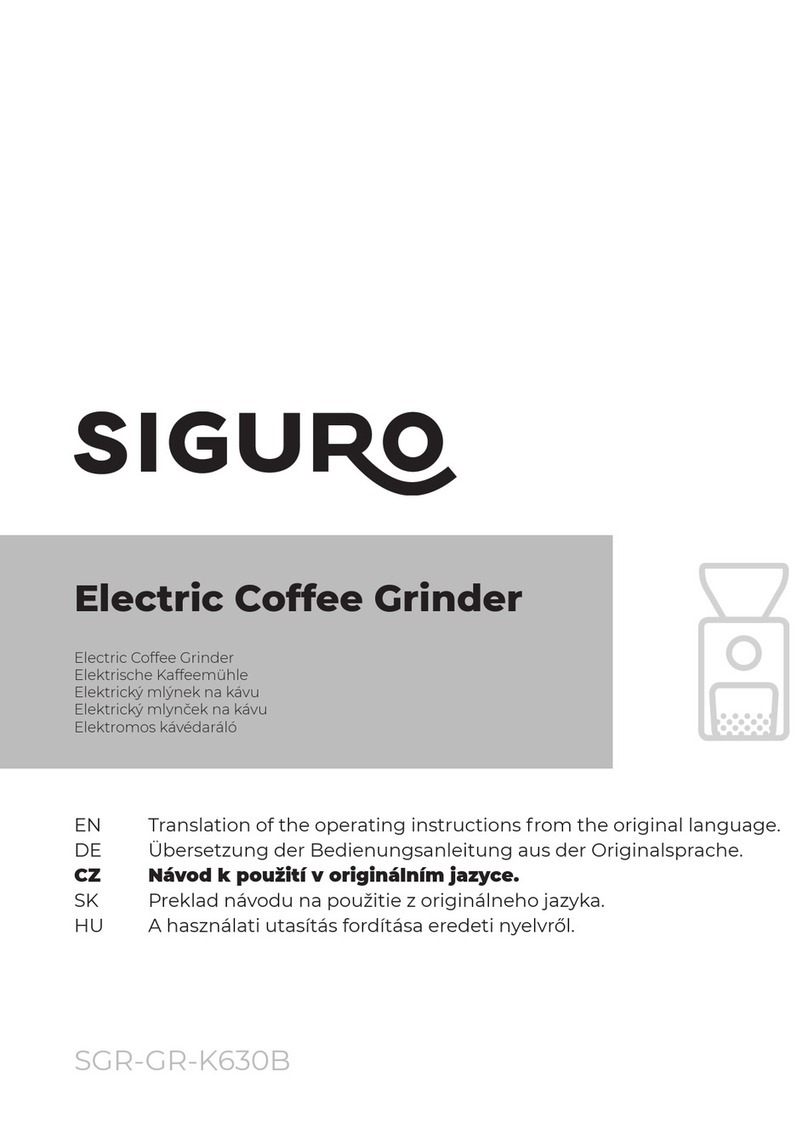 SIGURO SGR-GR-K630B operating instructions