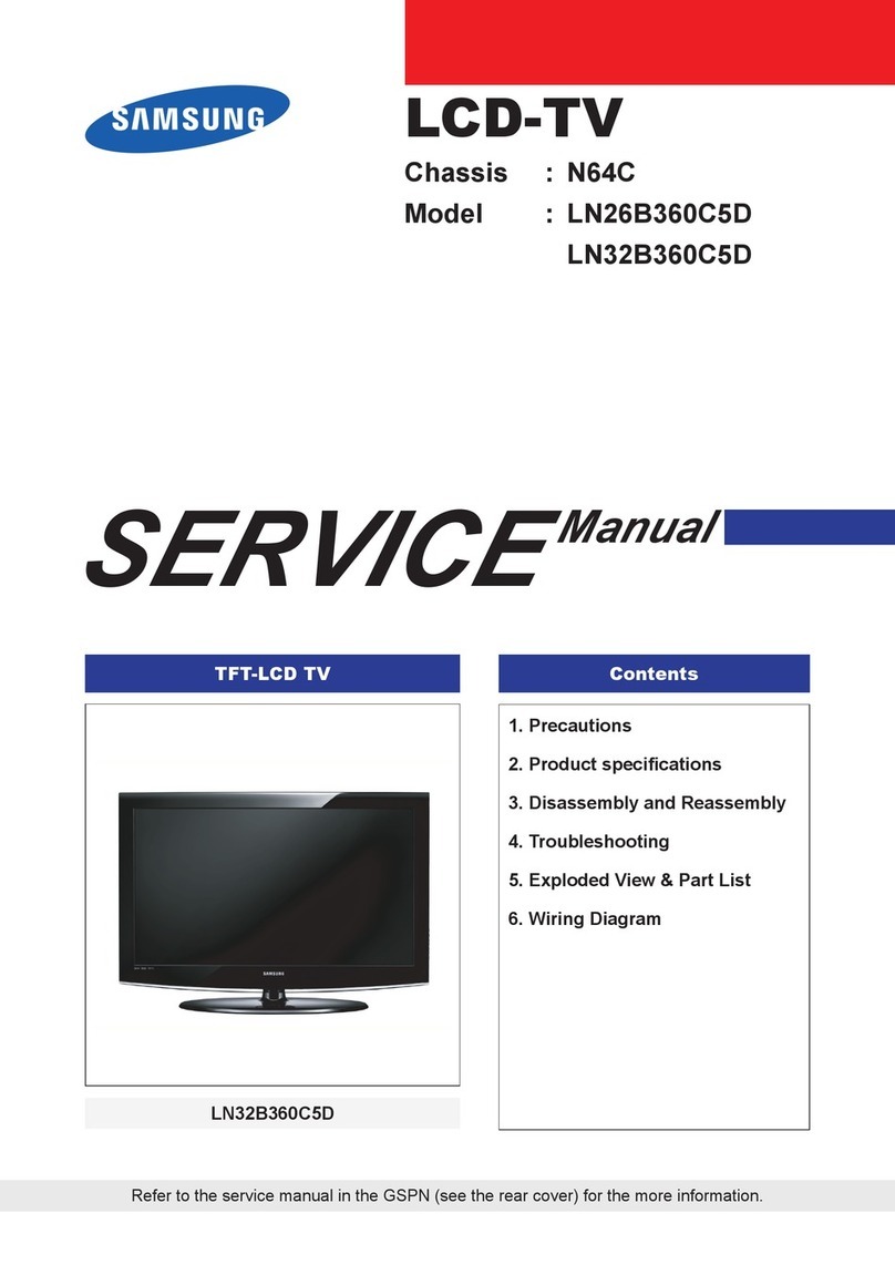 Samsung LN26B360C5D Service manual