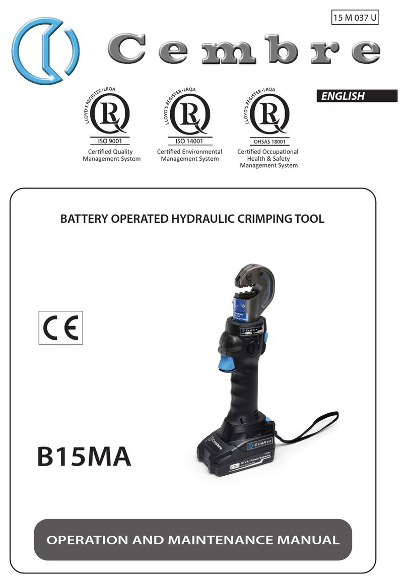 Cembre B15MA User manual