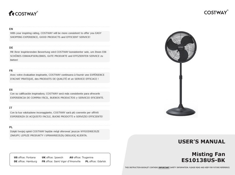 Costway ES10138US-BK user manual