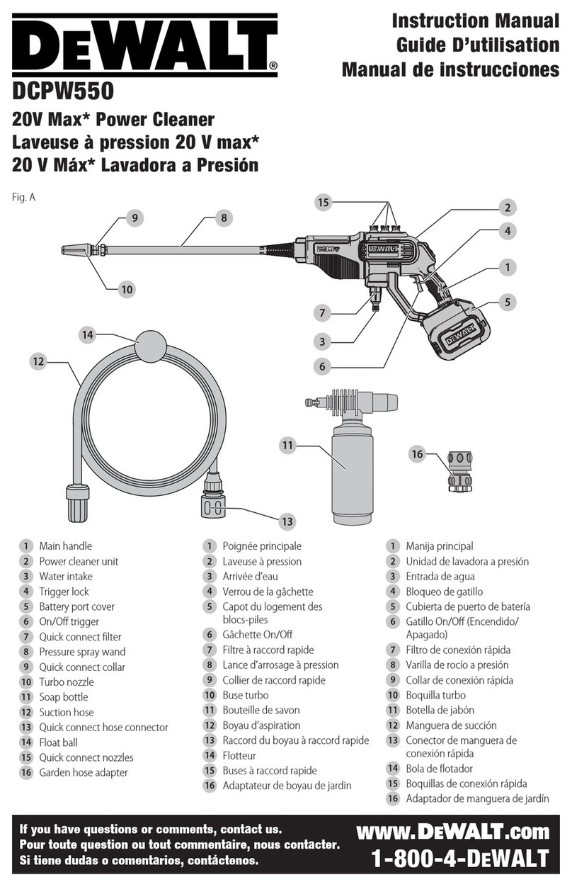 DeWalt DCPW550 instruction manual