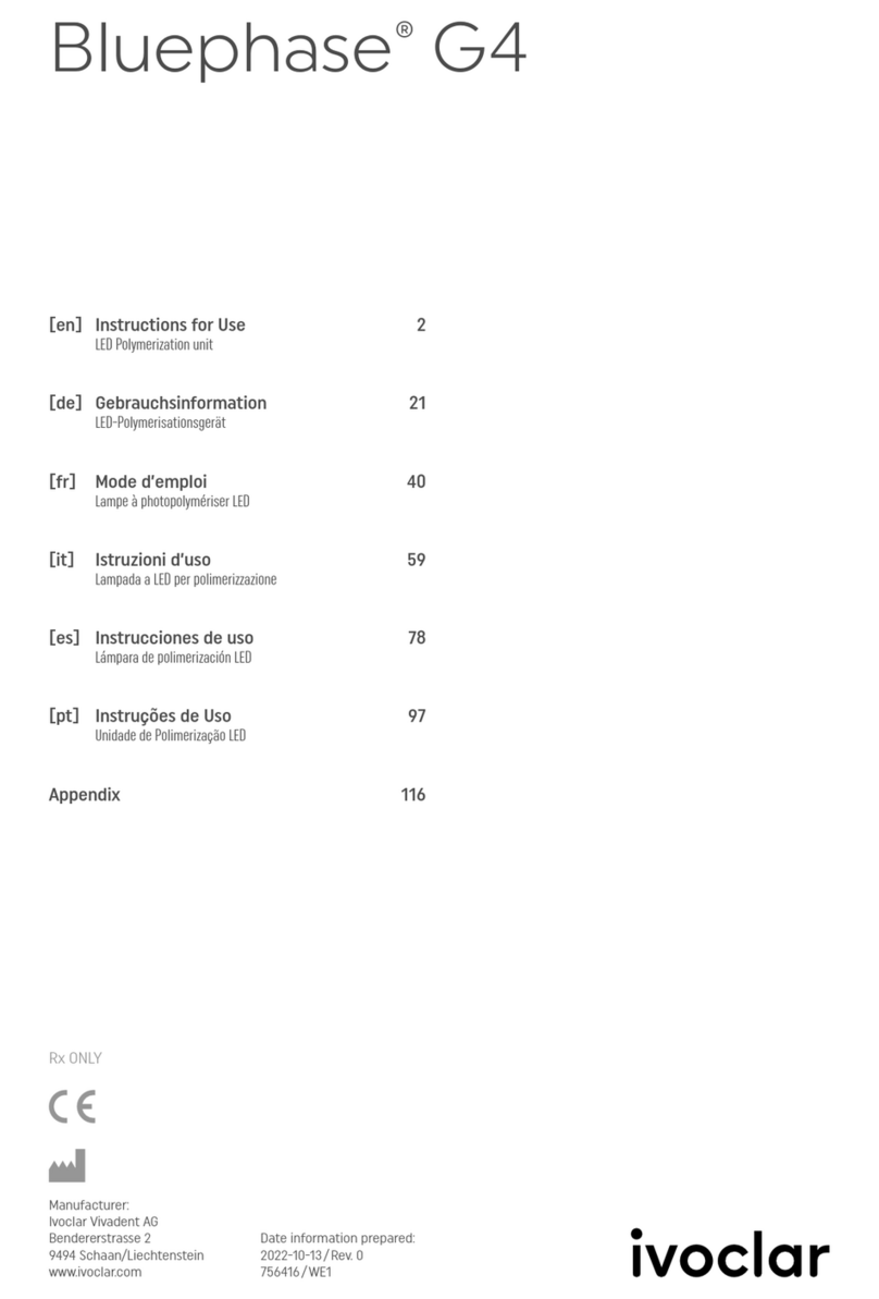 Ivoclar Vivadent Bluephase G4 Instructions for use Ivoclar Vivadent Bluephase G4 Instructions for use
