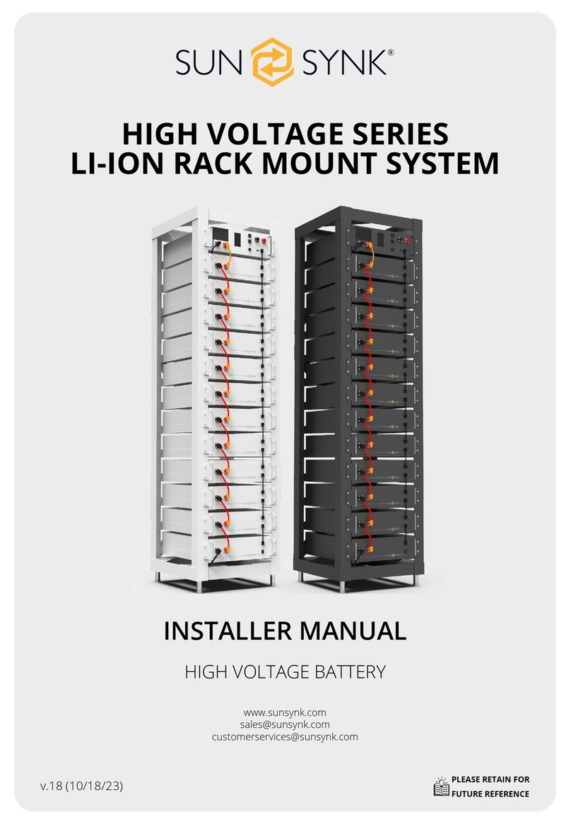SunSynk HV Series Installer manual