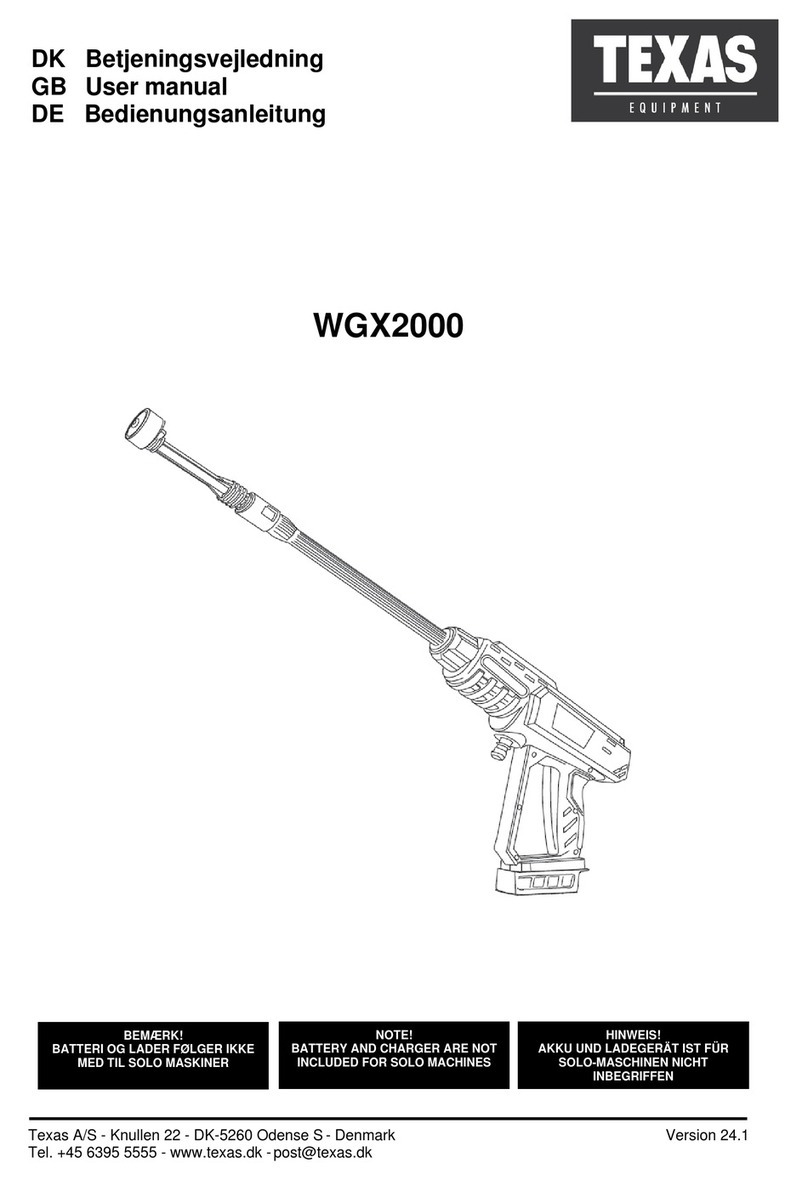 Texas Equipment WGX2000 user manual