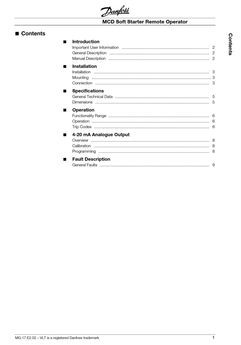 Danfoss MCD Series User manual