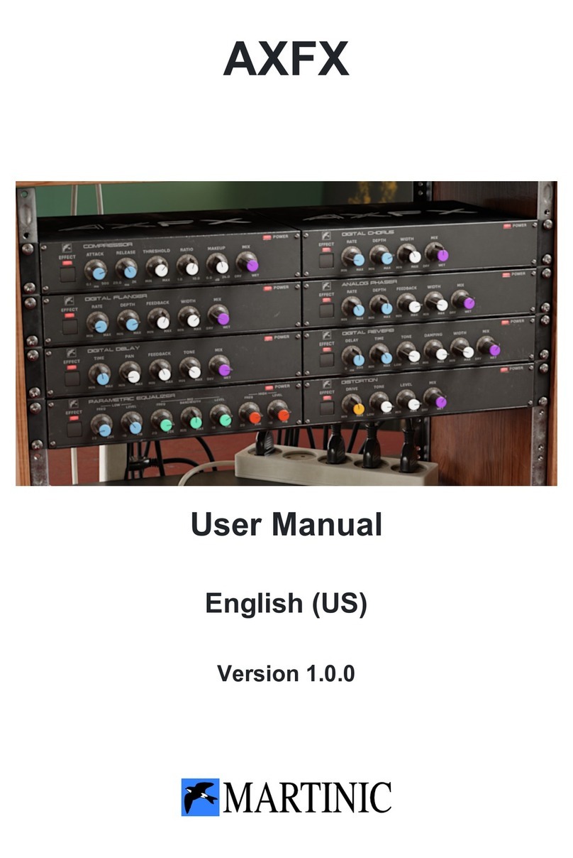 MARTINIC AXFX user manual
