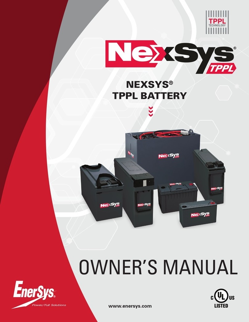 EnerSys Nexsys 12NXS26 User manual
