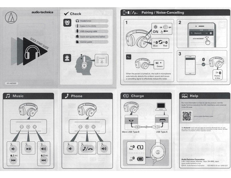 Audio Technica ATH-ANC500BT User manual