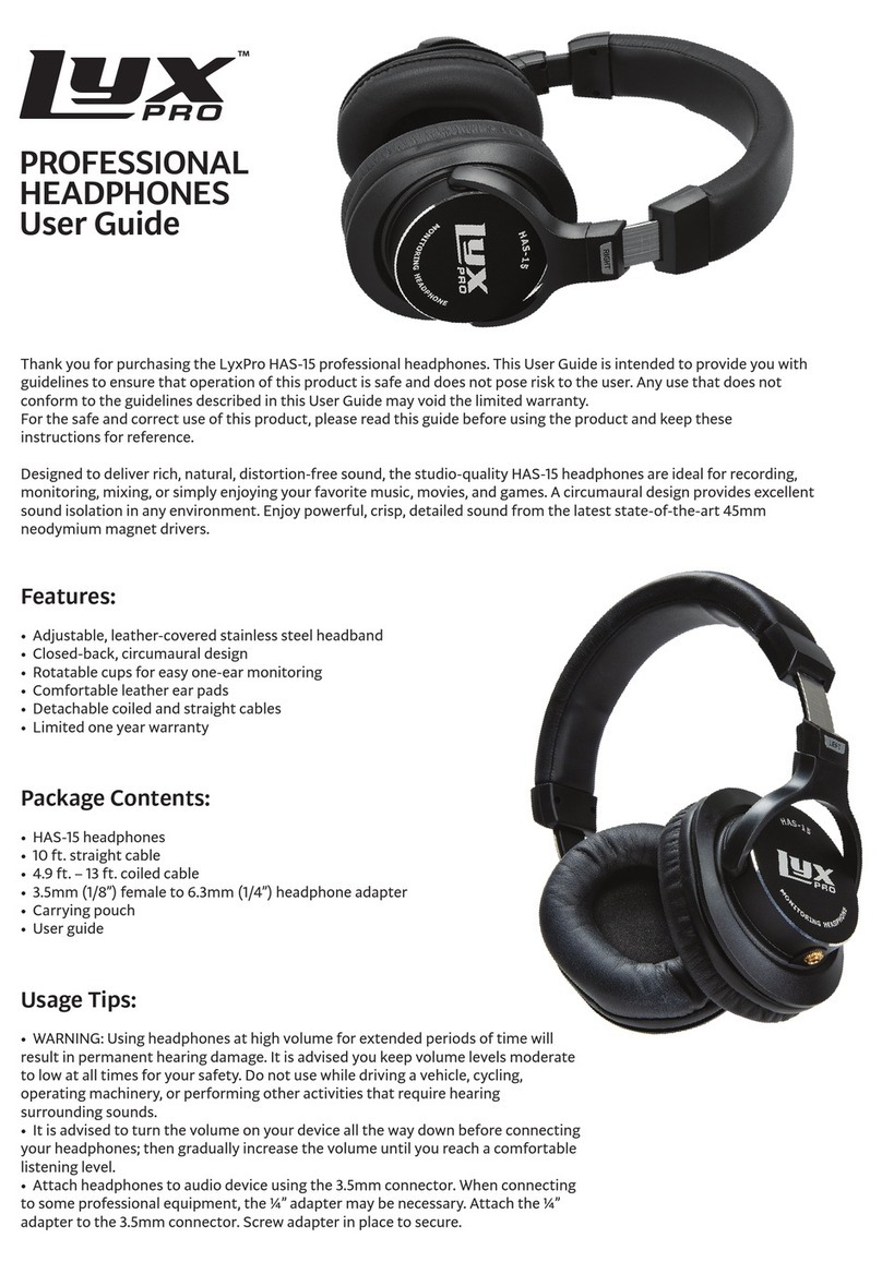 LyxPro HAS-15 user guide