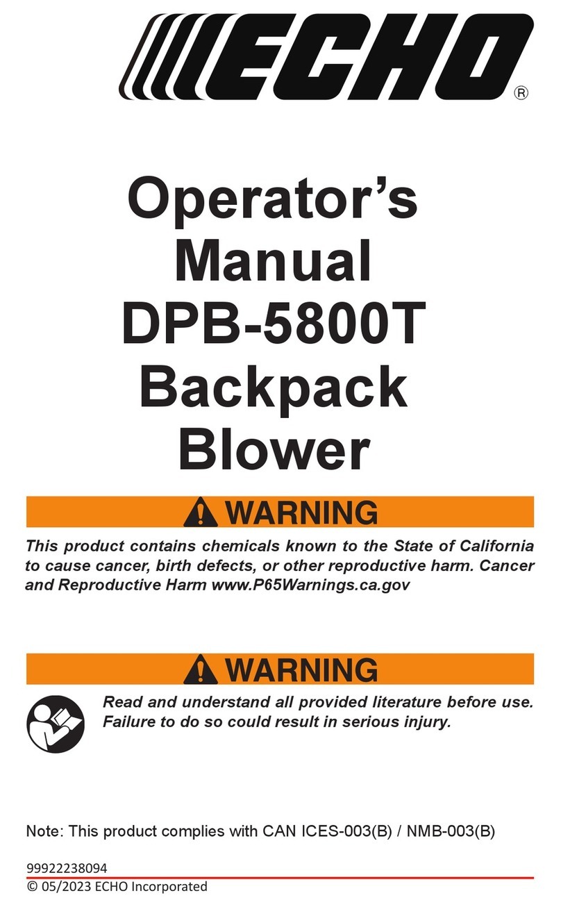 Echo DPB-5800T Operator's manual