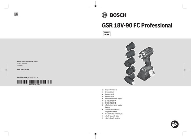 Bosch Professional GSR 18V-90 FC User manual