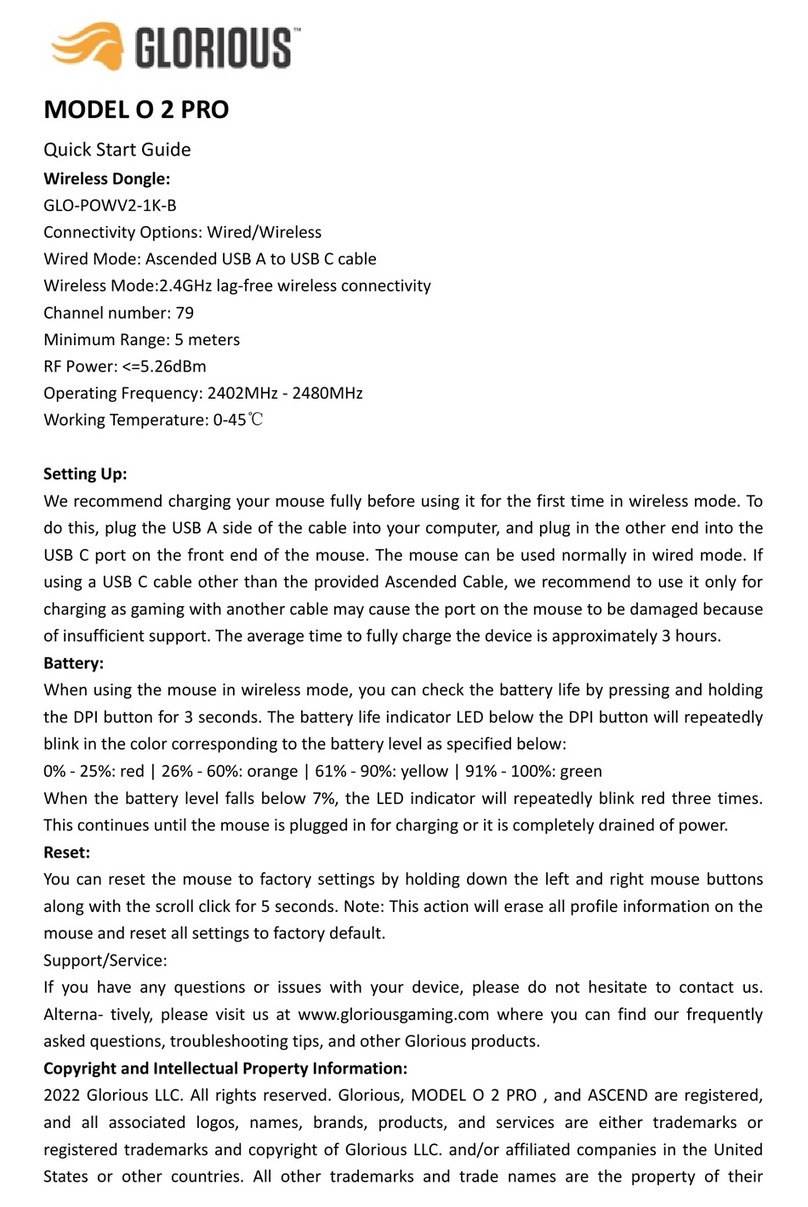 Glorious O 2 PRO User manual